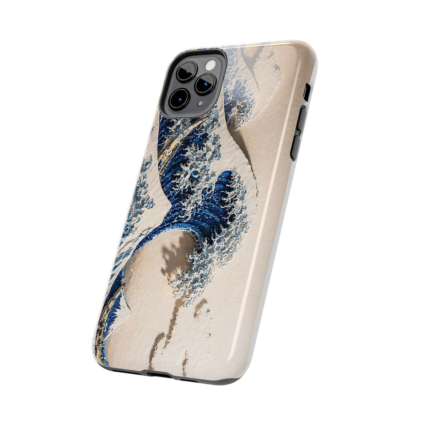 Great Wave 3D Embossed Tough Phone Case – Hokusai Japanese Art