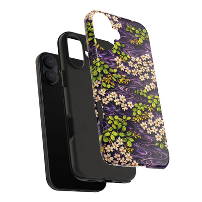 Sakura River Phone Case – Japanese Chiyogami Inspired Design
