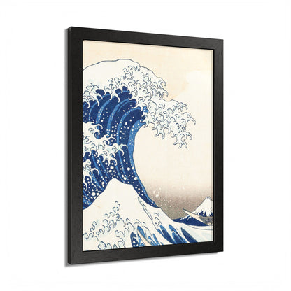 The Great Wave off Kanagawa – Katsushika Hokusai |  Japanese Ukiyo-e Fine Art Framed Poster |  Vintage Wall Art Print