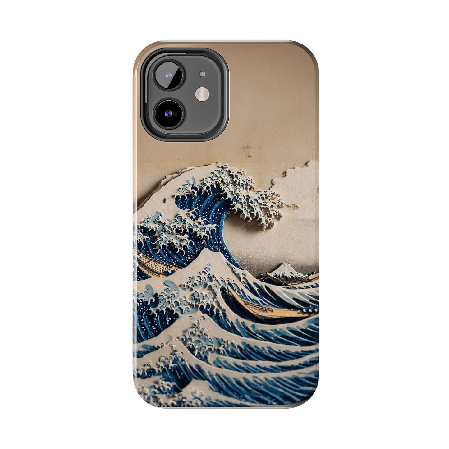 Japanese Great Wave Phone Case | Hokusai Katsushika 3D Art | Edo Era Masterpiece | Fuji Mountain