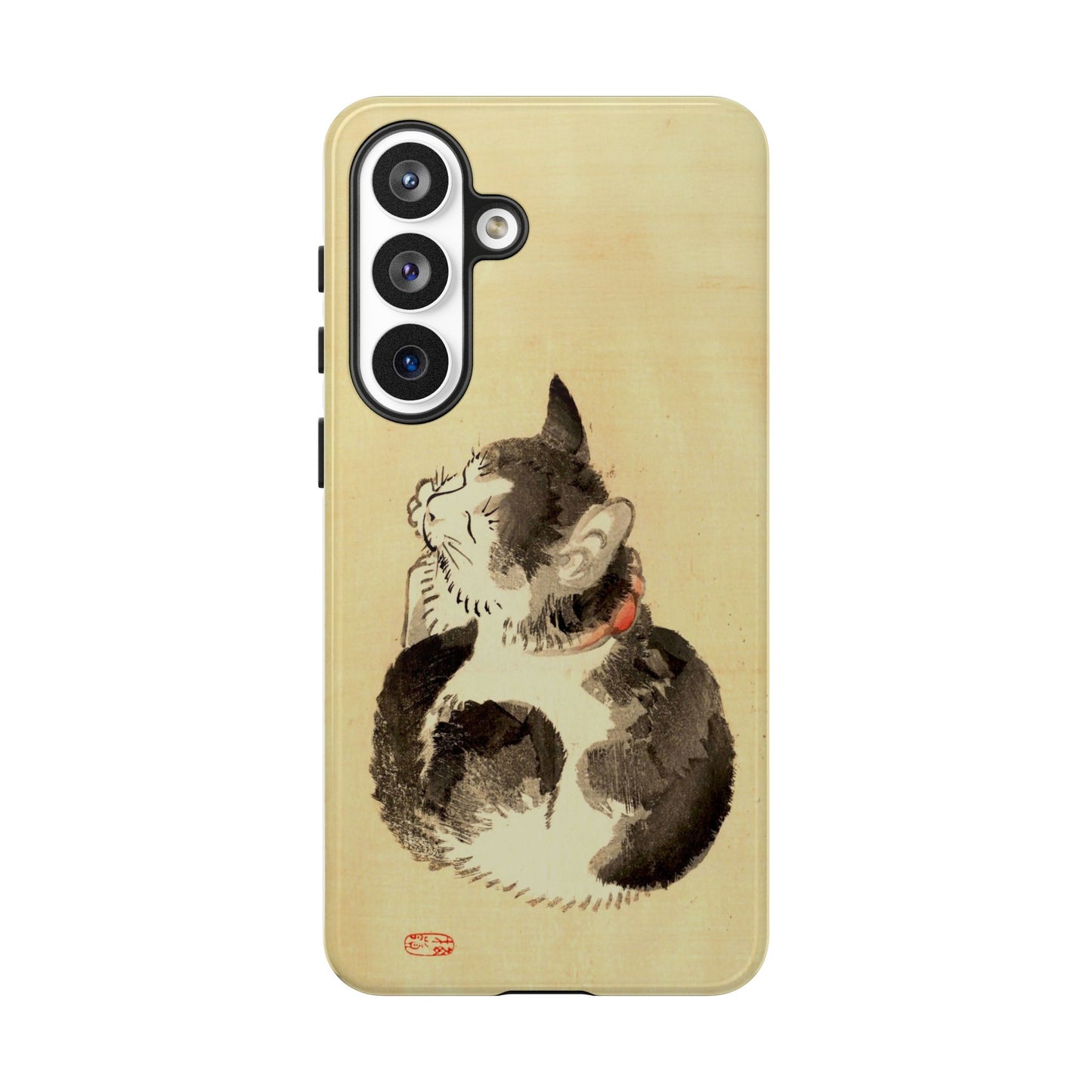 Sleeping Cat iPhone Case | Meiji Era Japanese Ink Painting | Ukiyo-e Art Phone Case | Vintage Japan Cat Gift