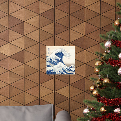 Hokusai Wave Matte Poster — The Great Wave Off Kanagawa Horizontal Print
