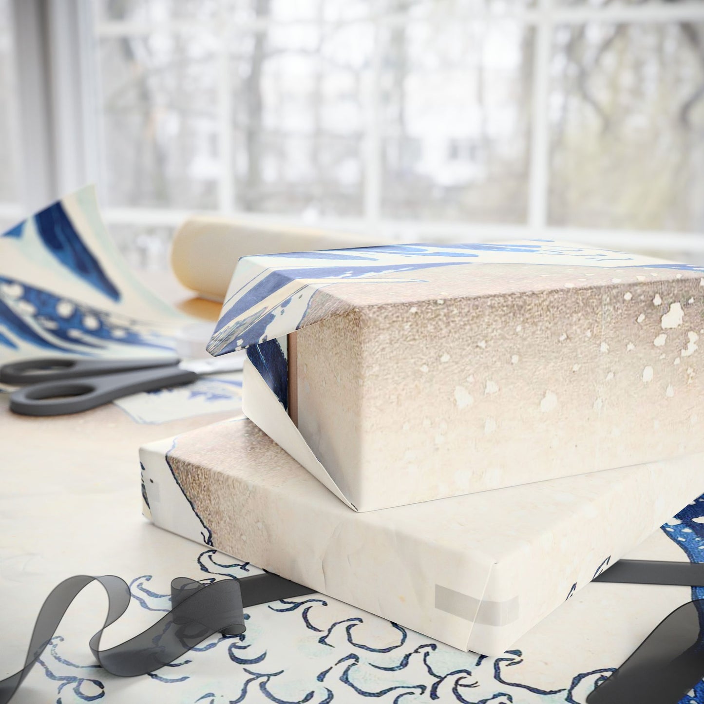 Great Wave off Kanagawa Wrapping Paper - Hokusai Japanese Ukiyo-e Gift Wrap