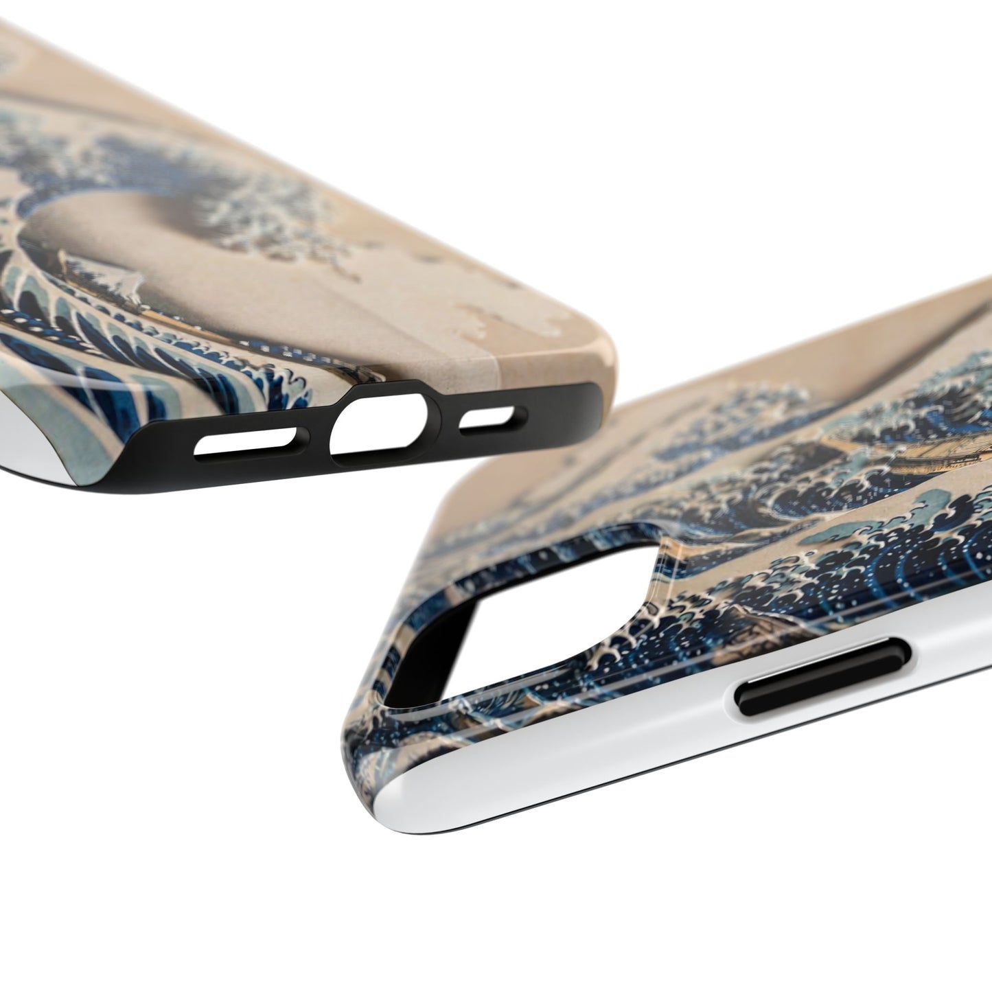 Great Wave 3D Shadow Relief Tough Phone Case – Hokusai Japanese Art