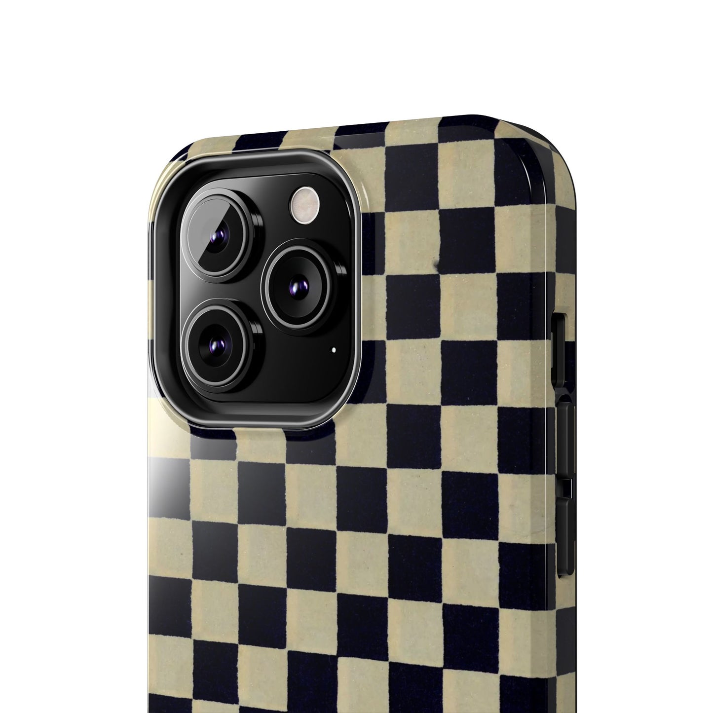 Ichimatsu Check Phone Case | Japanese Chiyogami Art | Taisho Modern Design 1926