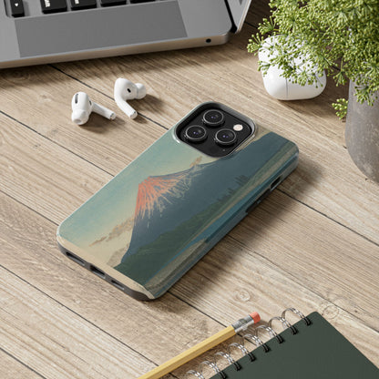 Red Fuji Japanese Ukiyo-e Phone Case - Hokusai Mount Fuji Art Cover