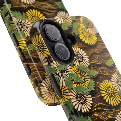 Japanese Dandelion Tough Phone Case | Kamisaka Sekka Zuanbyakushu 1901 | Meiji Era Art