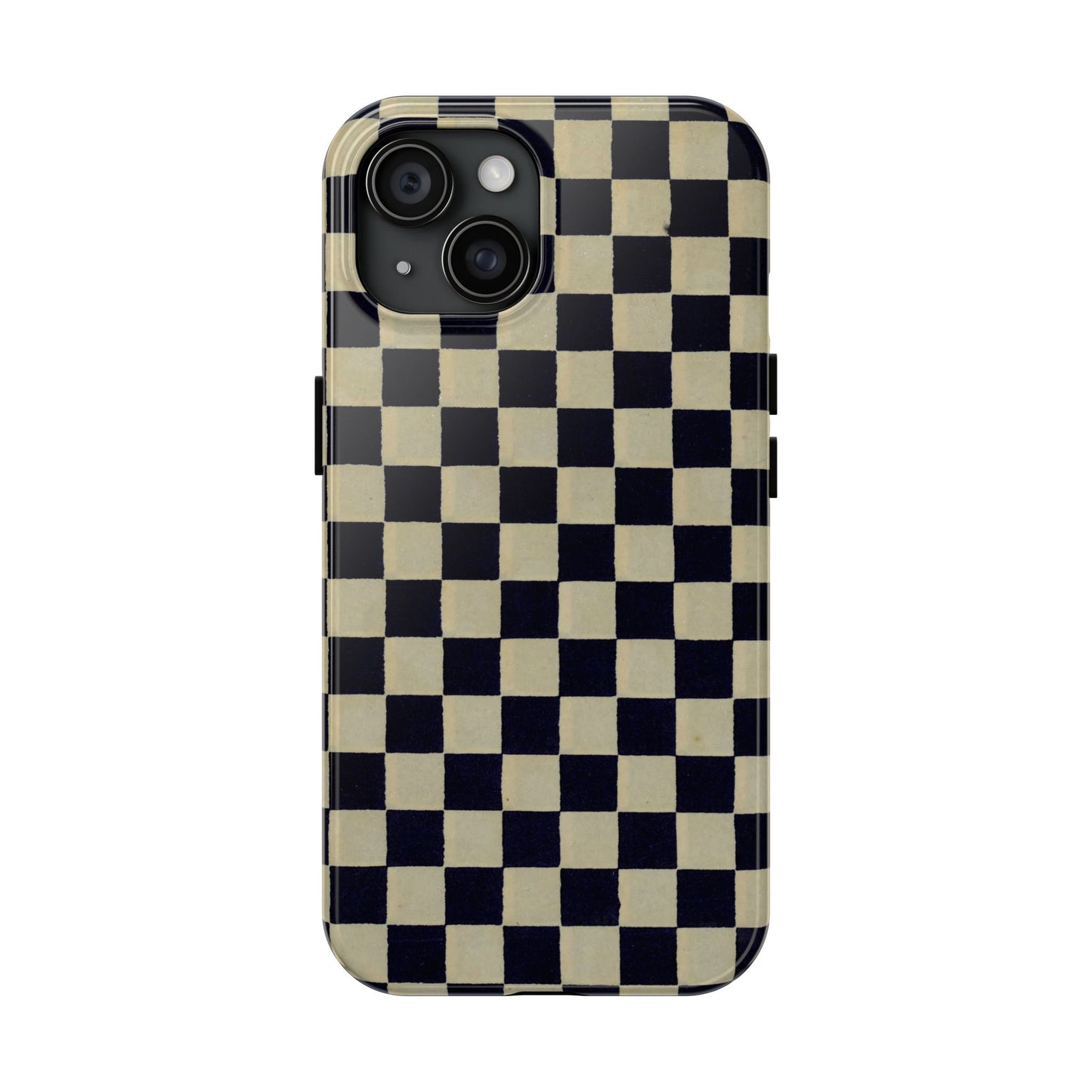 Ichimatsu Check Phone Case | Japanese Chiyogami Art | Taisho Modern Design 1926