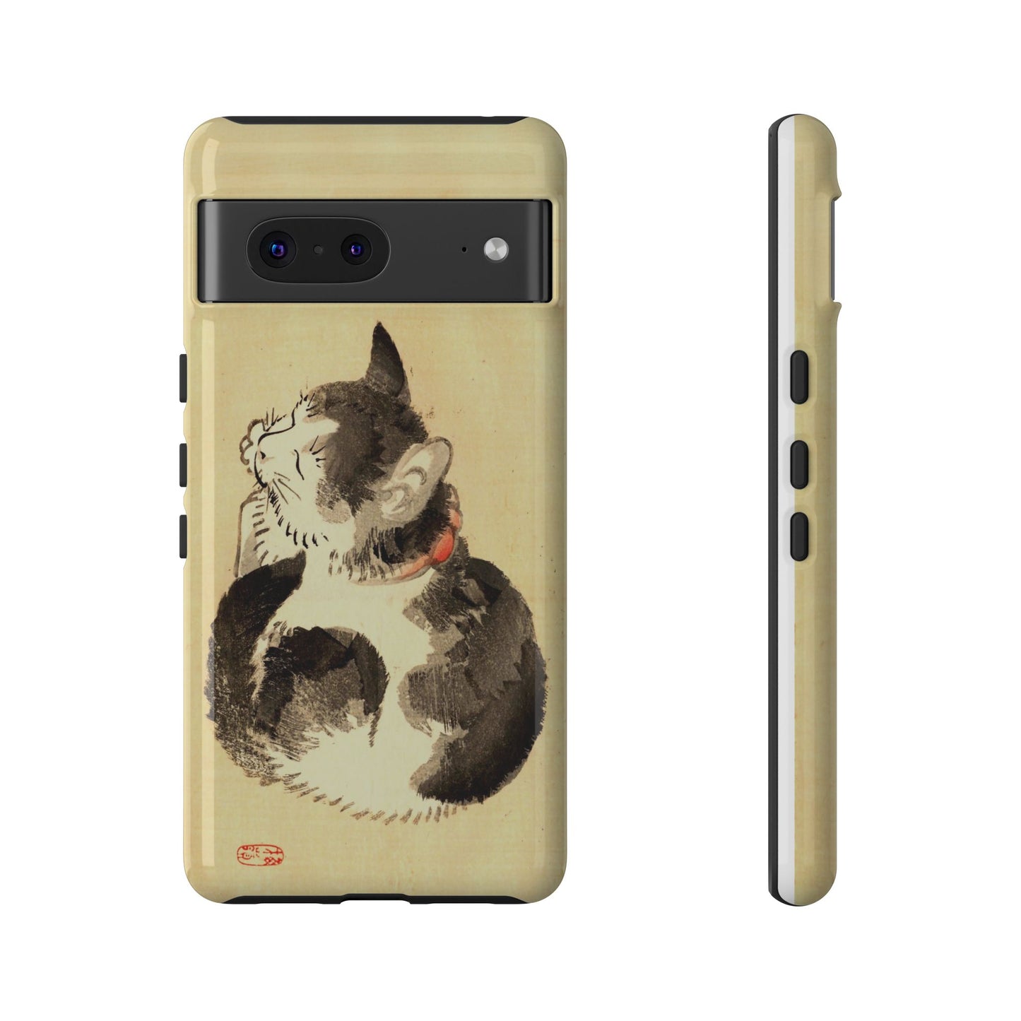 Sleeping Cat iPhone Case | Meiji Era Japanese Ink Painting | Ukiyo-e Art Phone Case | Vintage Japan Cat Gift