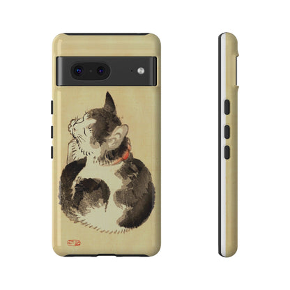 Sleeping Cat iPhone Case | Meiji Era Japanese Ink Painting | Ukiyo-e Art Phone Case | Vintage Japan Cat Gift