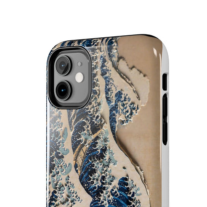 Great Wave 3D Shadow Relief Tough Phone Case – Hokusai Japanese Art