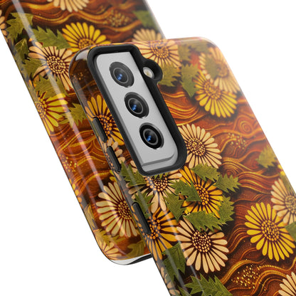 Japanese Dandelion Sunset Glow Tough Phone Case | Kamisaka Sekka 1901 | Meiji Era Art