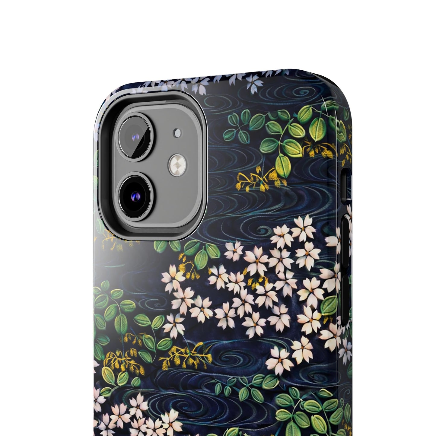 Sakura River Night Phone Case – Japanese Chiyogami Inspired Design
