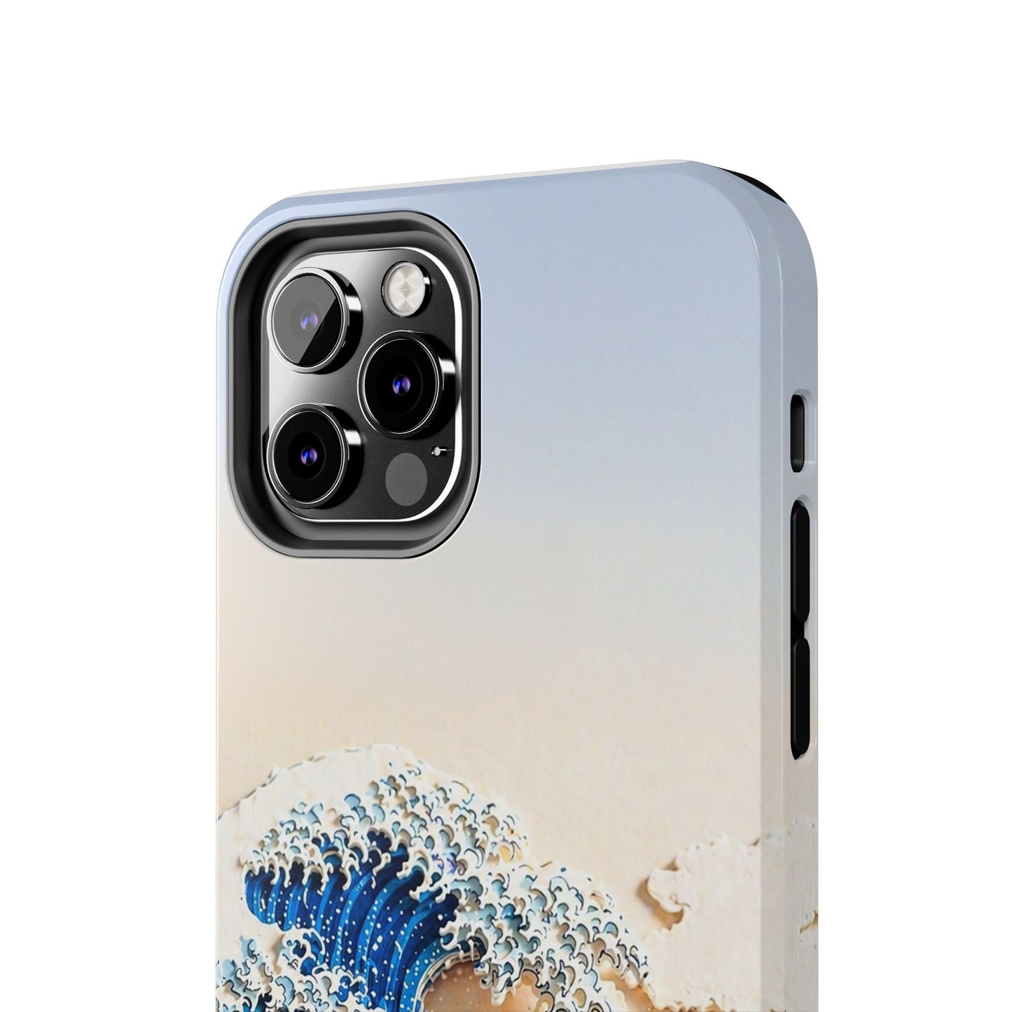 Japanese Great Wave Morning Glow Phone Case | Hokusai 3D Art | Edo Era Masterpiece