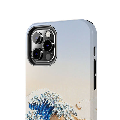 Japanese Great Wave Morning Glow Phone Case | Hokusai 3D Art | Edo Era Masterpiece