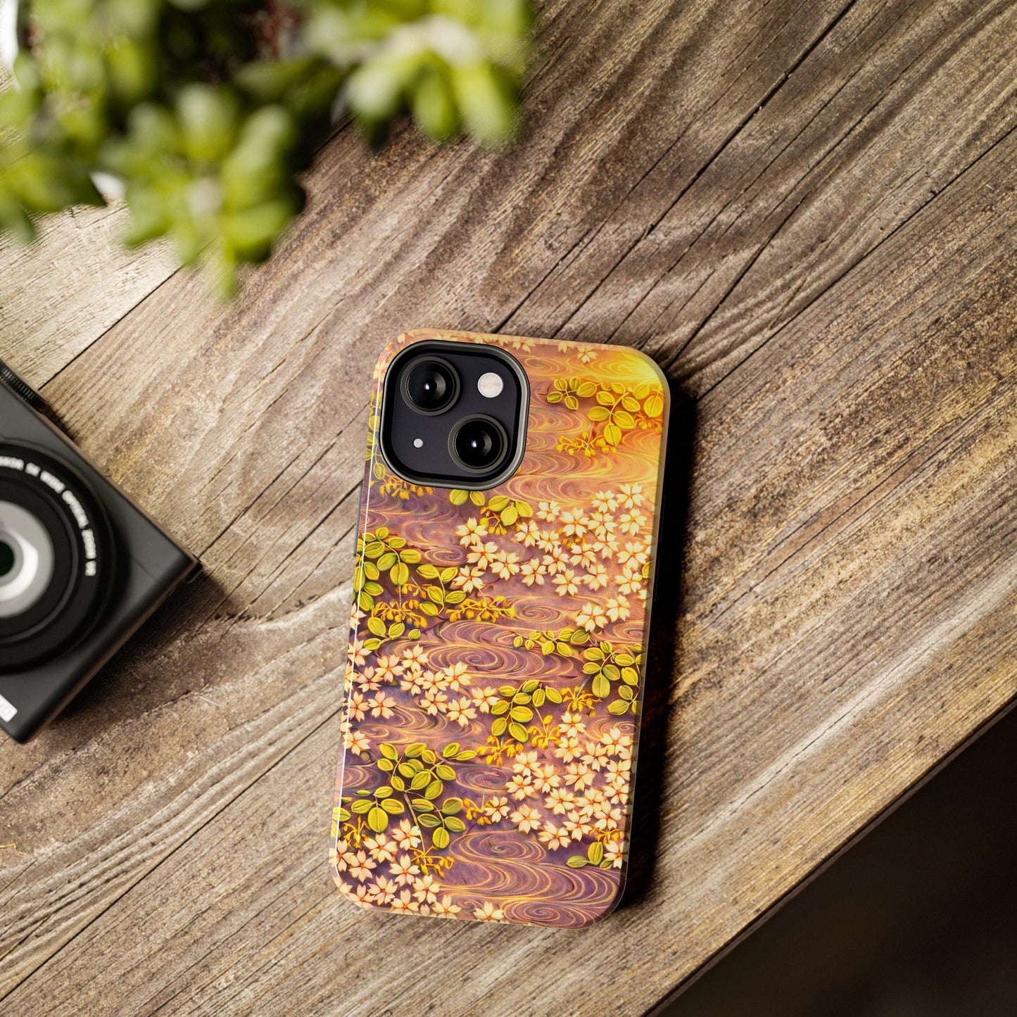 Sakura River Morning Light Phone Case – Japanese Chiyogami Inspired