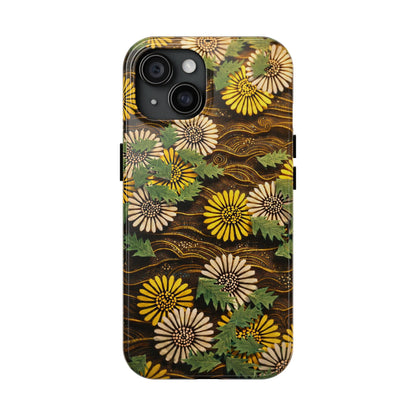 Japanese Dandelion Tough Phone Case | Kamisaka Sekka Zuanbyakushu 1901 | Meiji Era Art