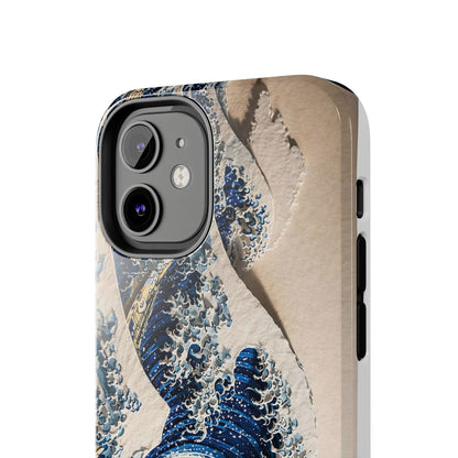 Great Wave 3D Embossed Tough Phone Case – Hokusai Japanese Art