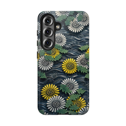 Japanese Dandelion Moonlight Tough Phone Case | Kamisaka Sekka 1901 | Meiji Era Art