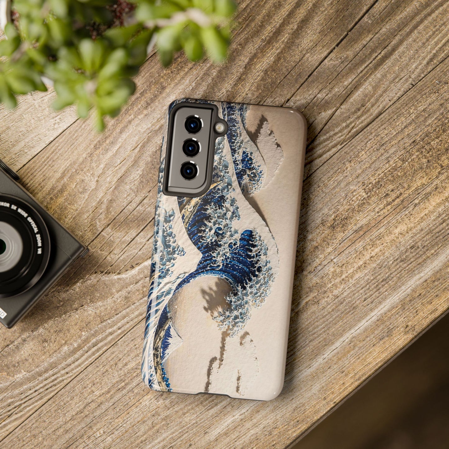 Great Wave 3D Embossed Tough Phone Case – Hokusai Japanese Art