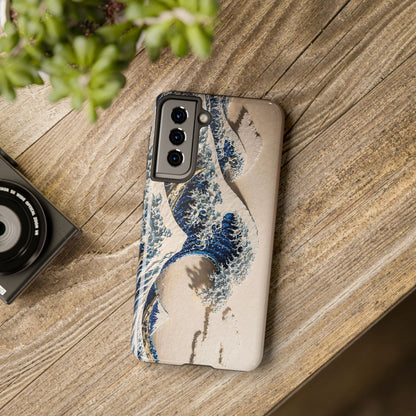 Great Wave 3D Embossed Tough Phone Case – Hokusai Japanese Art