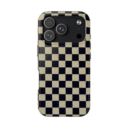 Ichimatsu Check Phone Case | Japanese Chiyogami Art | Taisho Modern Design 1926