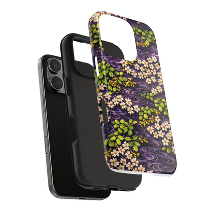 Sakura River Phone Case – Japanese Chiyogami Inspired Design