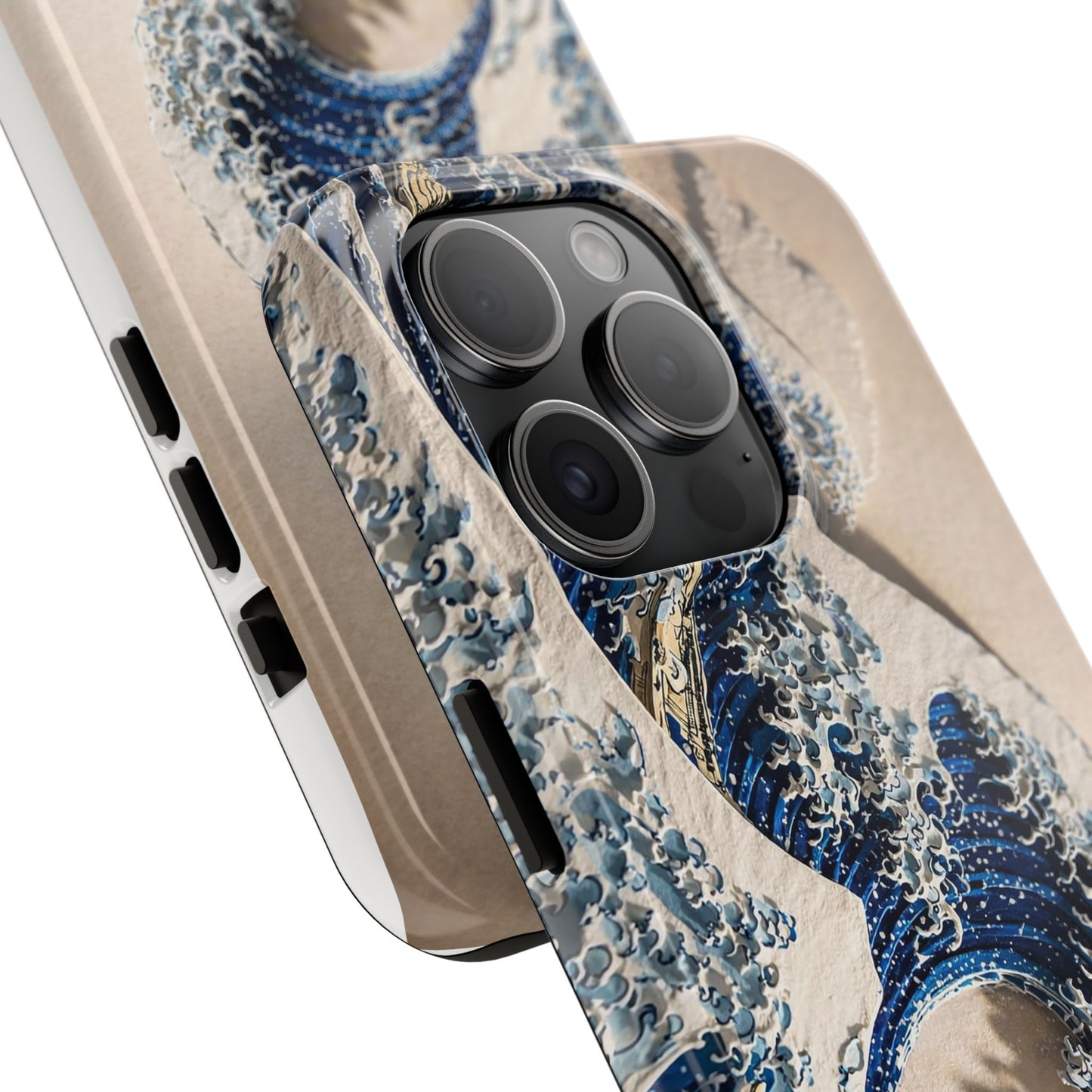 Great Wave 3D Embossed Tough Phone Case – Hokusai Japanese Art