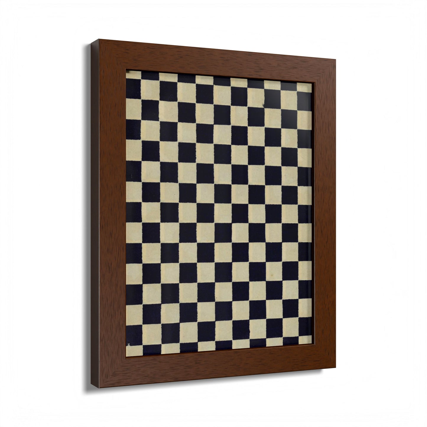 Taisho Era Ichimatsu Checkerboard Framed Poster - 1926 Japanese Chiyogami Wall Art