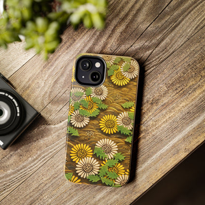 Japanese Dandelion Morning Glow Tough Phone Case | Kamisaka Sekka 1901 | Meiji Era Art