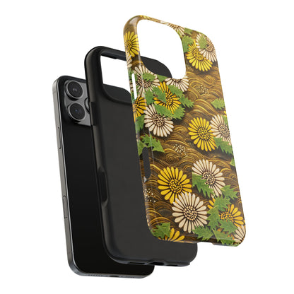 Japanese Dandelion Morning Glow Tough Phone Case | Kamisaka Sekka 1901 | Meiji Era Art