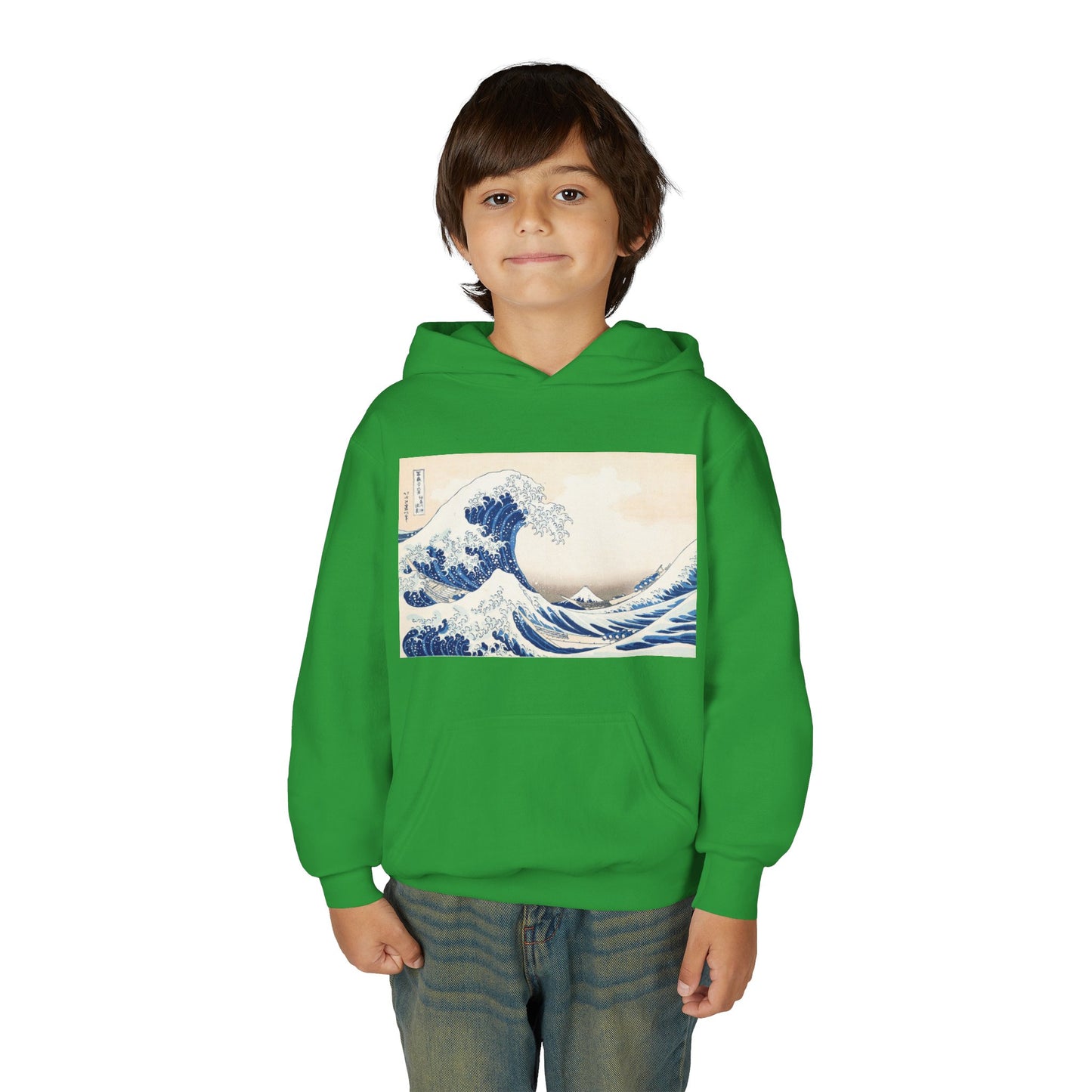 Great Wave off Kanagawa Kids Hoodie - Hokusai Japanese Art Youth Sweatshirt