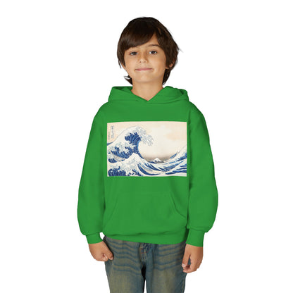 Great Wave off Kanagawa Kids Hoodie - Hokusai Japanese Art Youth Sweatshirt