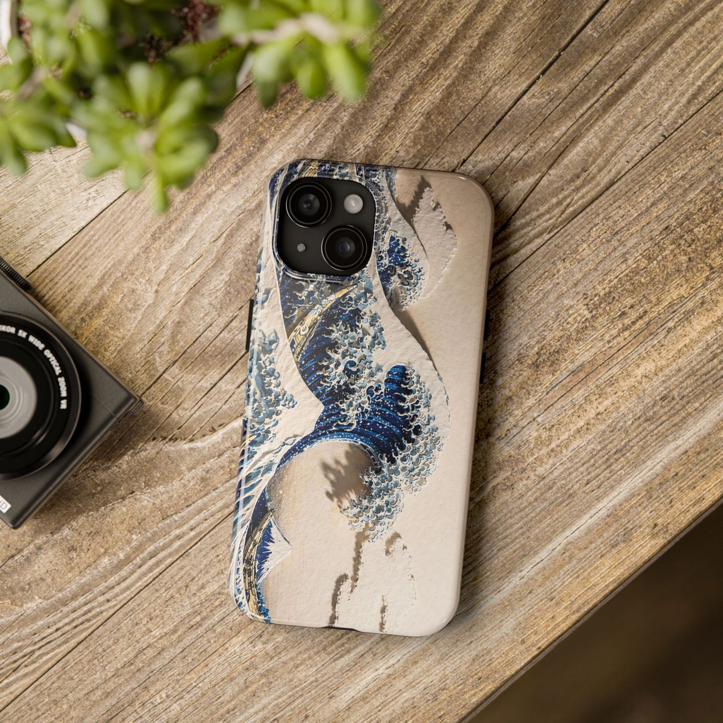 Great Wave 3D Embossed Tough Phone Case – Hokusai Japanese Art
