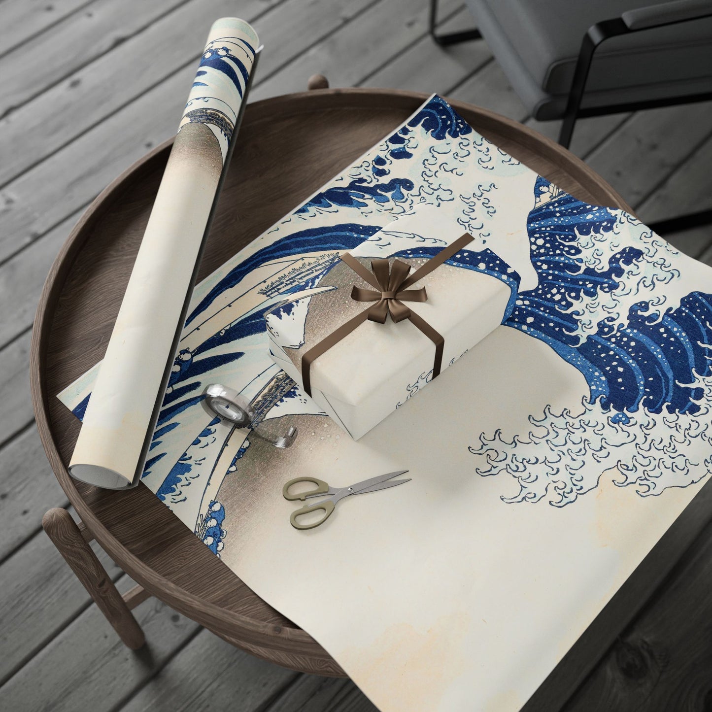Great Wave off Kanagawa Wrapping Paper - Hokusai Japanese Ukiyo-e Gift Wrap