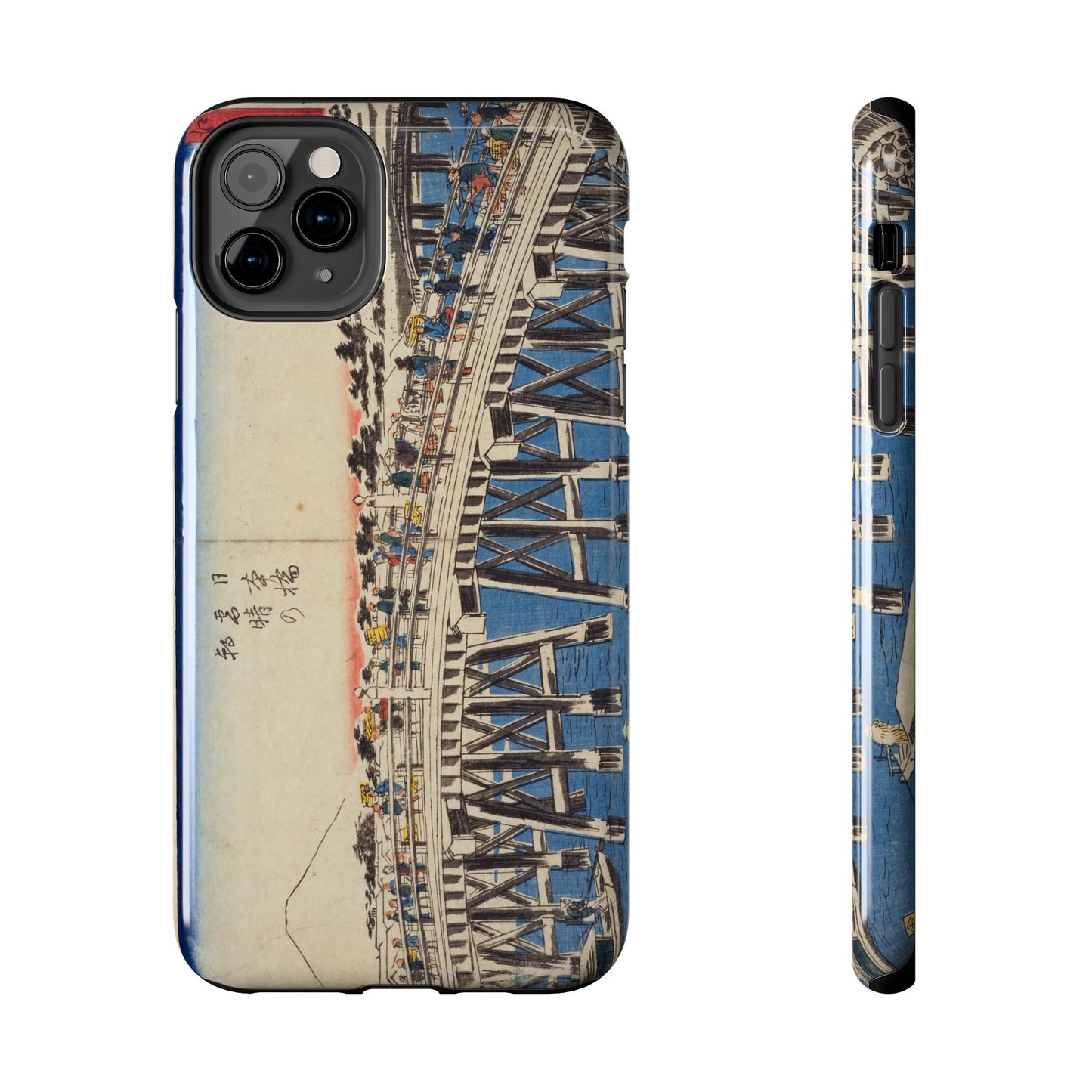 浮世絵ブリッジ・ミニマルスマホケース Ukiyo-e Bridge Minimalist Phone Case