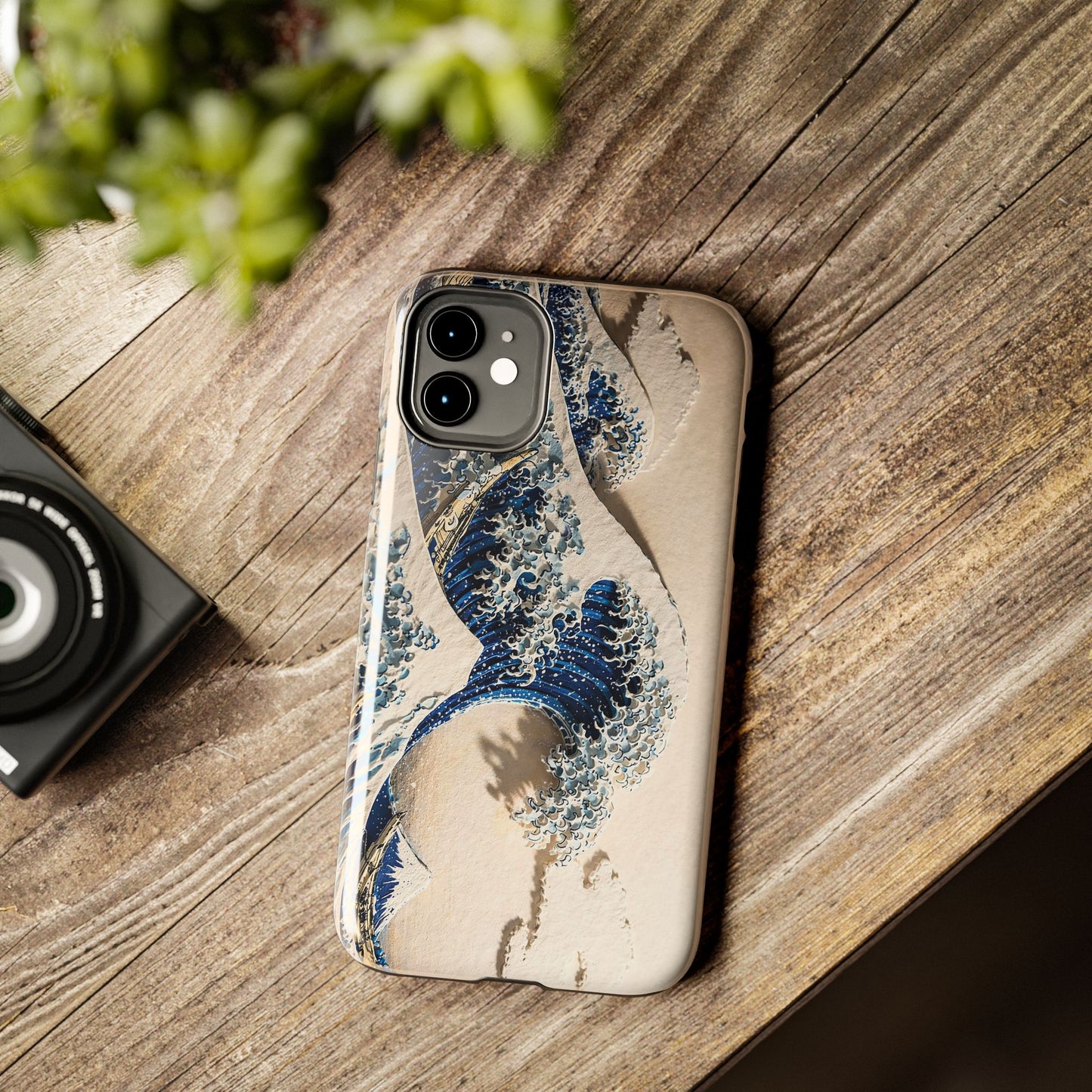 Great Wave 3D Embossed Tough Phone Case – Hokusai Japanese Art