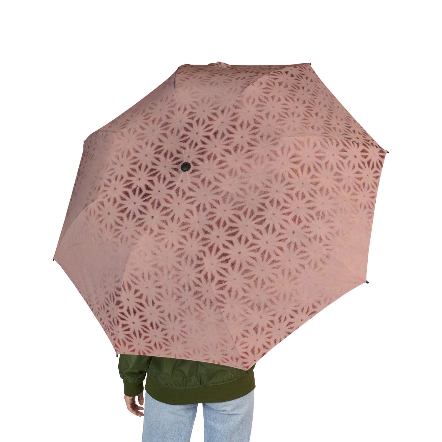 Taisho Kasakasa Stories - Pink Vintage Japanese Chiyogami Pattern Umbrella 1926