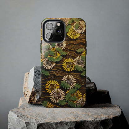 Japanese Dandelion Tough Phone Case | Kamisaka Sekka Zuanbyakushu 1901 | Meiji Era Art