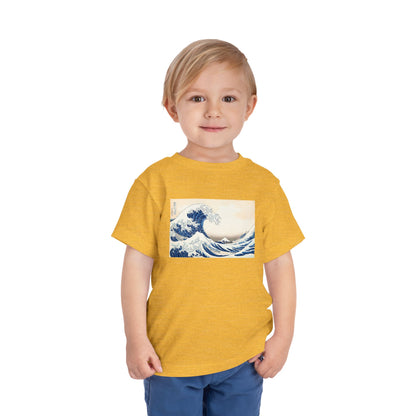 Great Wave off Kanagawa Toddler T-Shirt - Hokusai Japanese Art Kids Tee