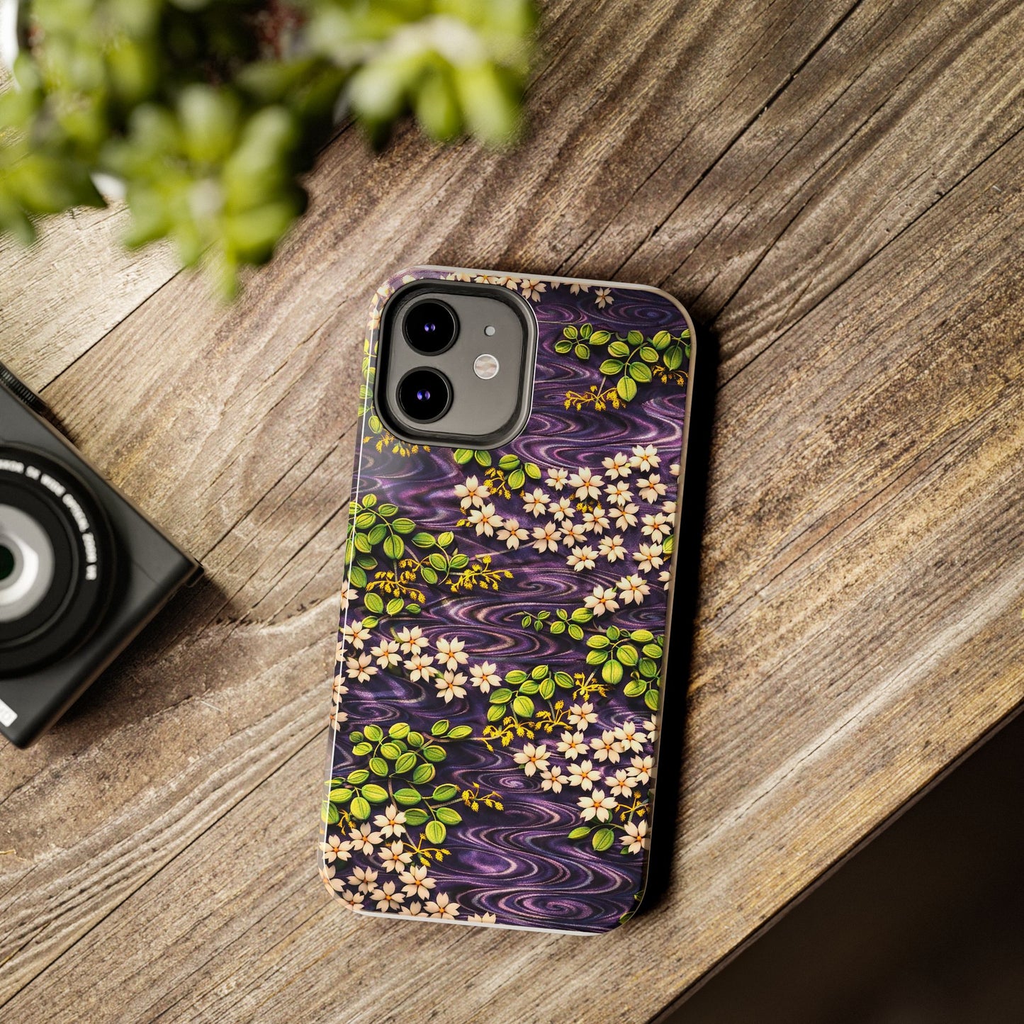 Sakura River Phone Case – Japanese Chiyogami Inspired Design