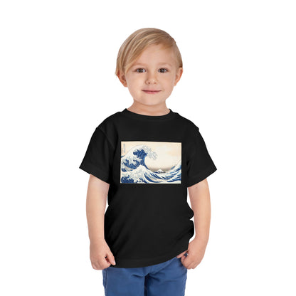 Great Wave off Kanagawa Toddler T-Shirt - Hokusai Japanese Art Kids Tee