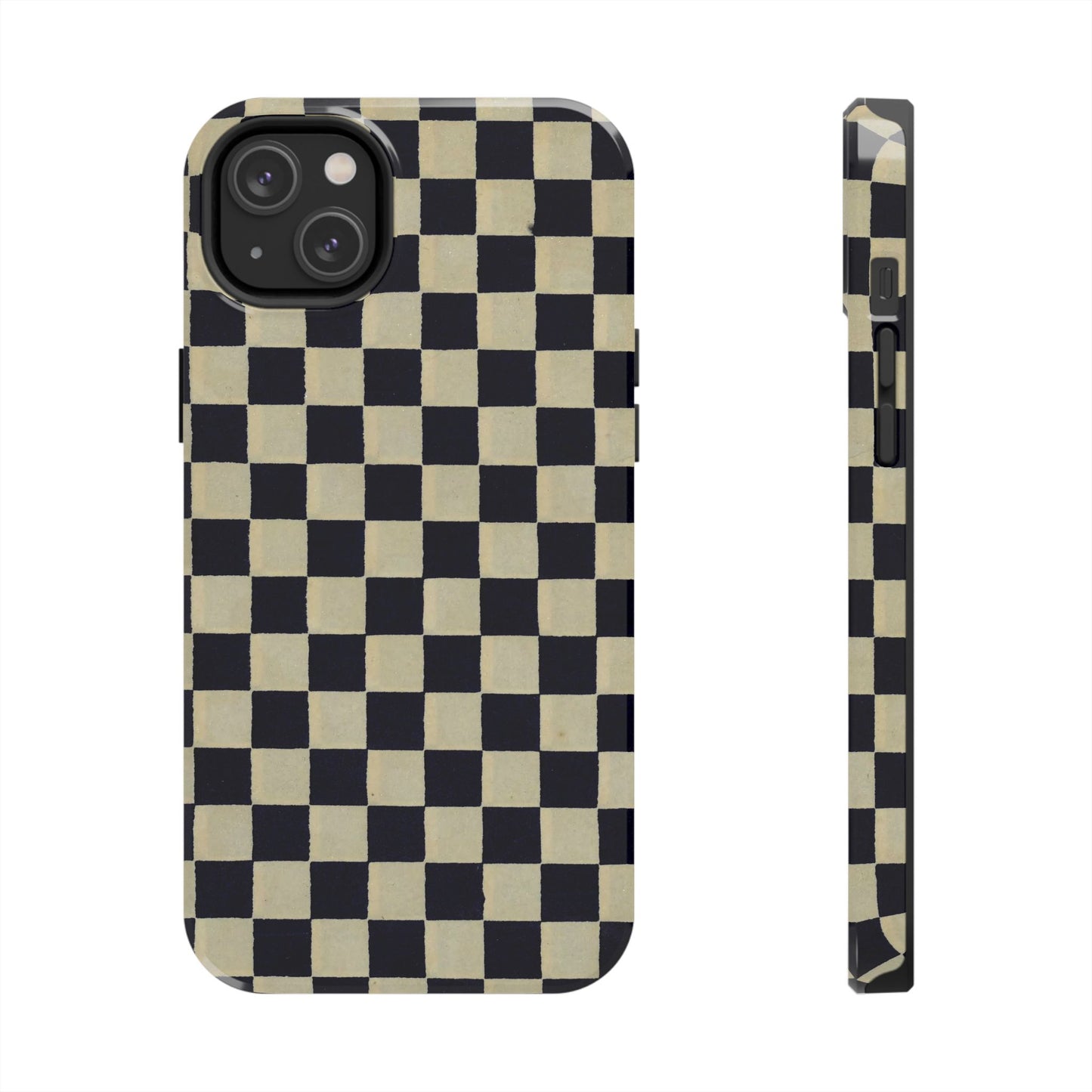 Ichimatsu Check Phone Case | Japanese Chiyogami Art | Taisho Modern Design 1926