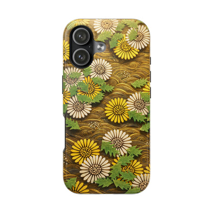 Japanese Dandelion Morning Glow Tough Phone Case | Kamisaka Sekka 1901 | Meiji Era Art