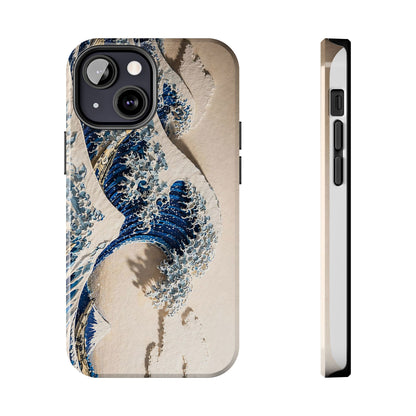 Great Wave 3D Embossed Tough Phone Case – Hokusai Japanese Art