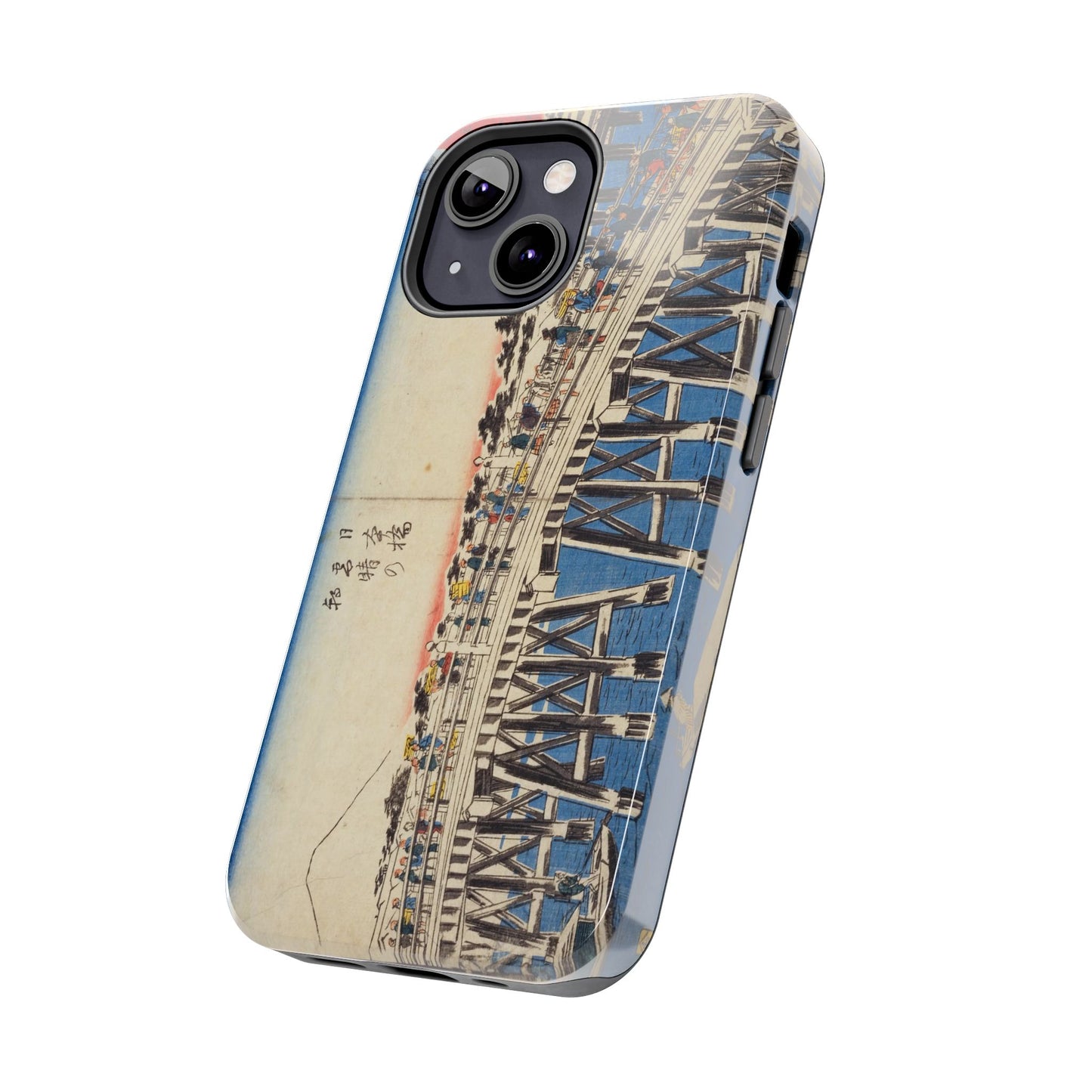 浮世絵ブリッジ・ミニマルスマホケース Ukiyo-e Bridge Minimalist Phone Case