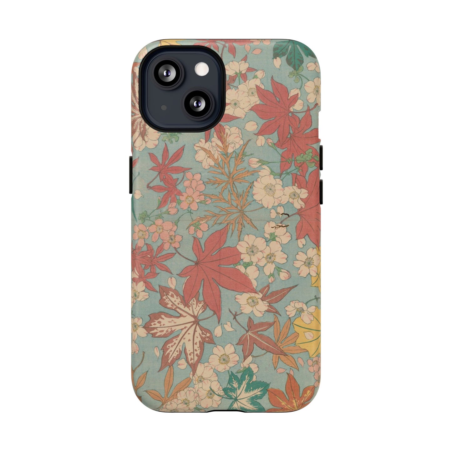 Meiji Era Maple & Autumn Bloom Phone Case | "Chiyogami Mihon" Japanese Archive Art