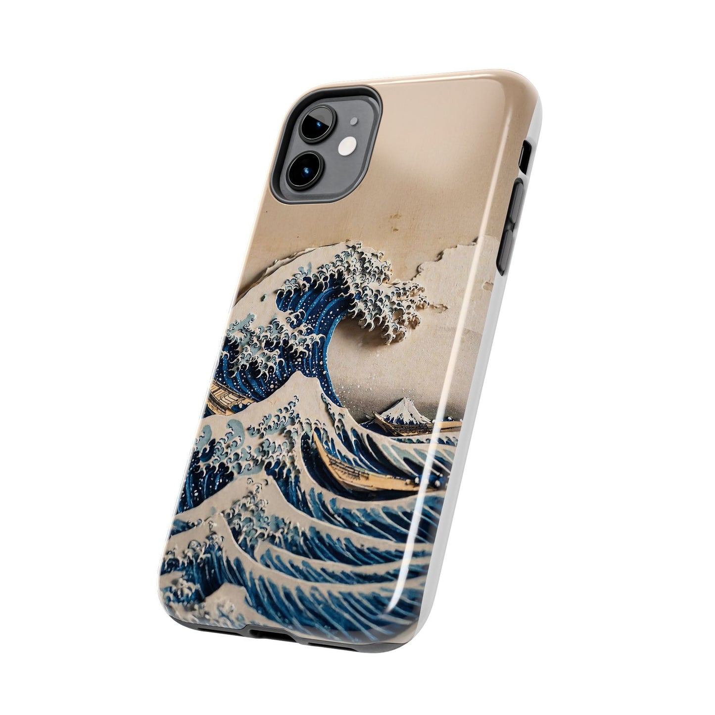 Japanese Great Wave Phone Case | Hokusai Katsushika 3D Art | Edo Era Masterpiece | Fuji Mountain