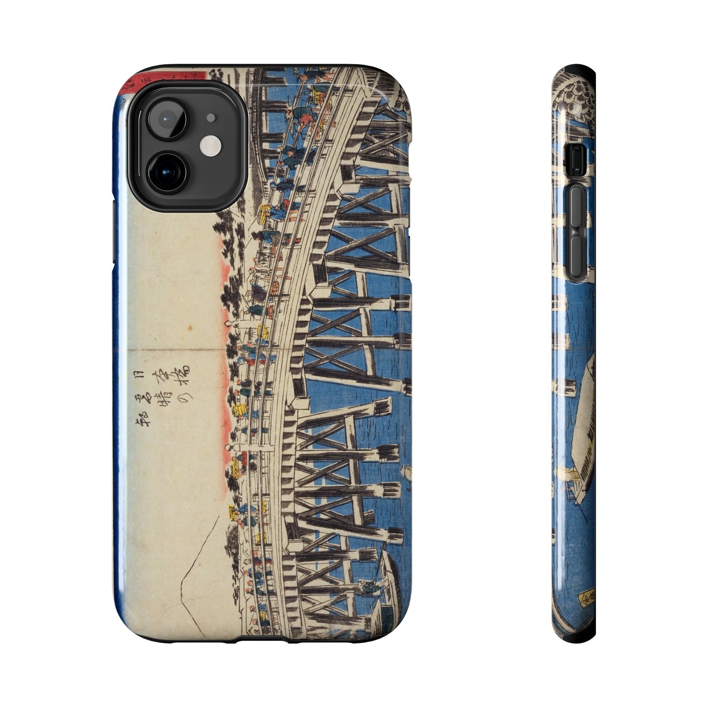 浮世絵ブリッジ・ミニマルスマホケース Ukiyo-e Bridge Minimalist Phone Case