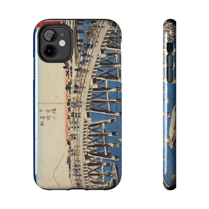 浮世絵ブリッジ・ミニマルスマホケース Ukiyo-e Bridge Minimalist Phone Case